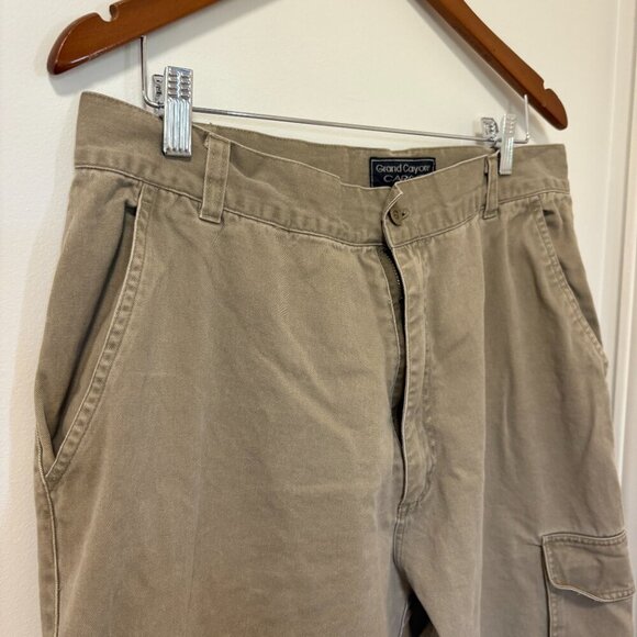 Vintage Y2K Cargo Pants Khaki Tan Grand Canyon Size 38/34 - Picture 4 of 11